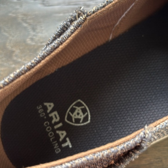 Ariat Hilo 360 Heather Brown,textile upper,moisture-wicking lined,slip on loafer - Picture 10 of 12